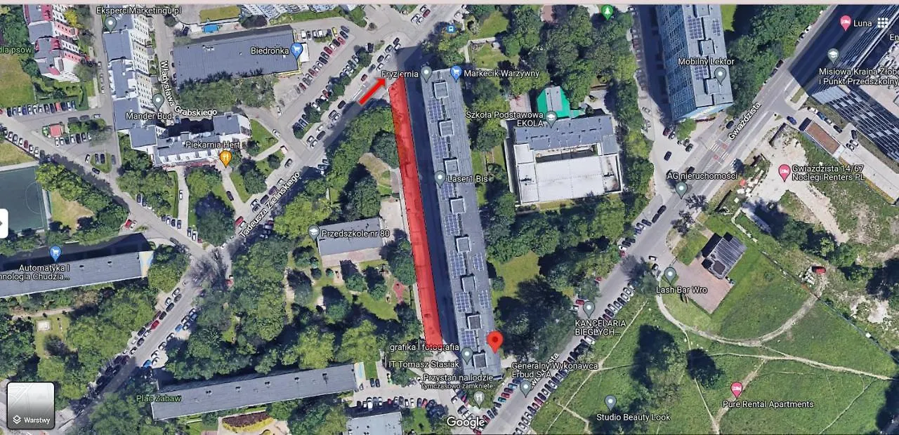 Zielinskiego Apartment ~ Self Check-In 24 ~ Parking & Lift Wroclaw